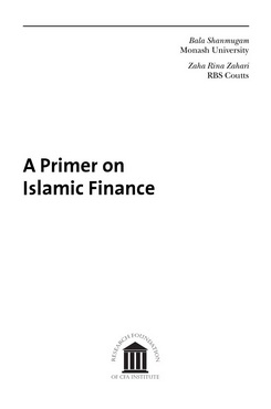 a primer on islamic finance bala shanmugam
